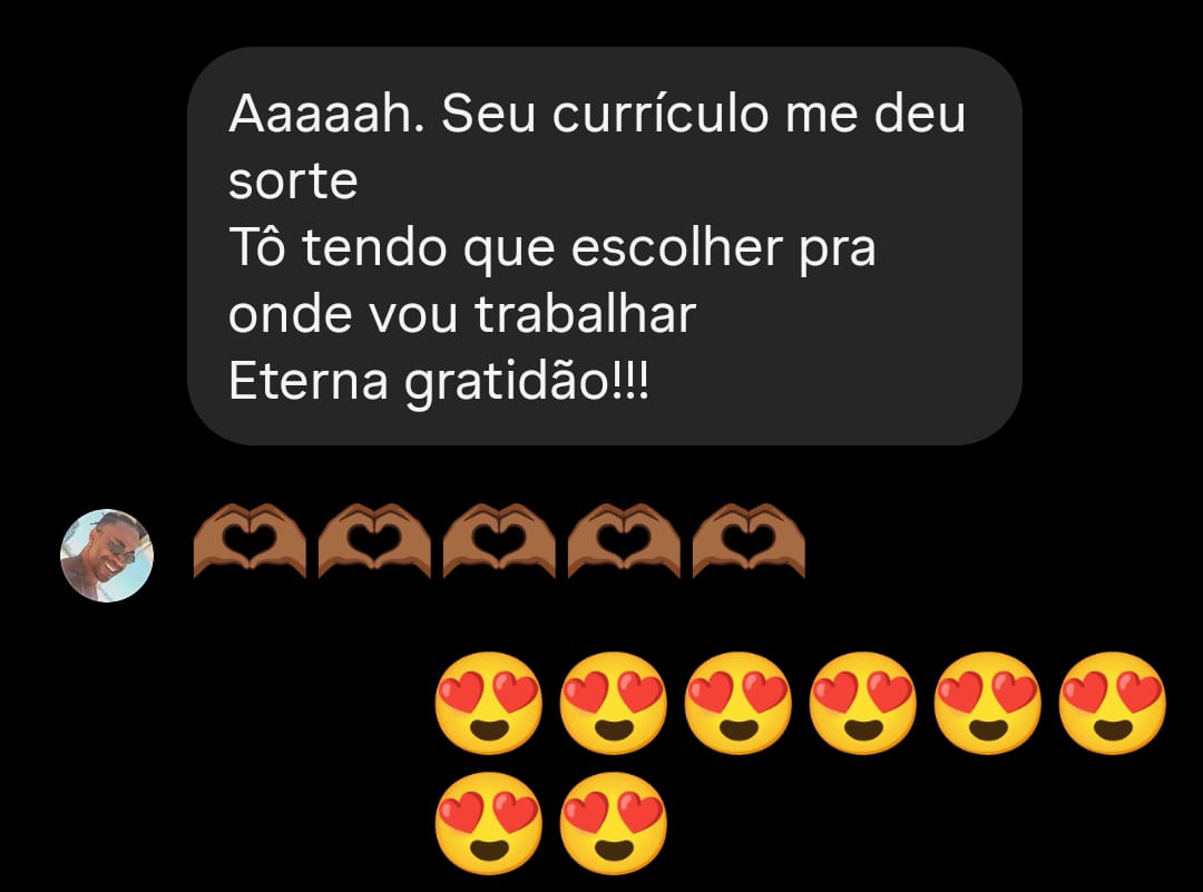 Print real de cliente: Recebeu mais de uma oportunidade